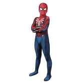Spider - Man Game Peter Parker Printed Jumpsuit Kids Cosplay Costume Halloween - Coscosmos